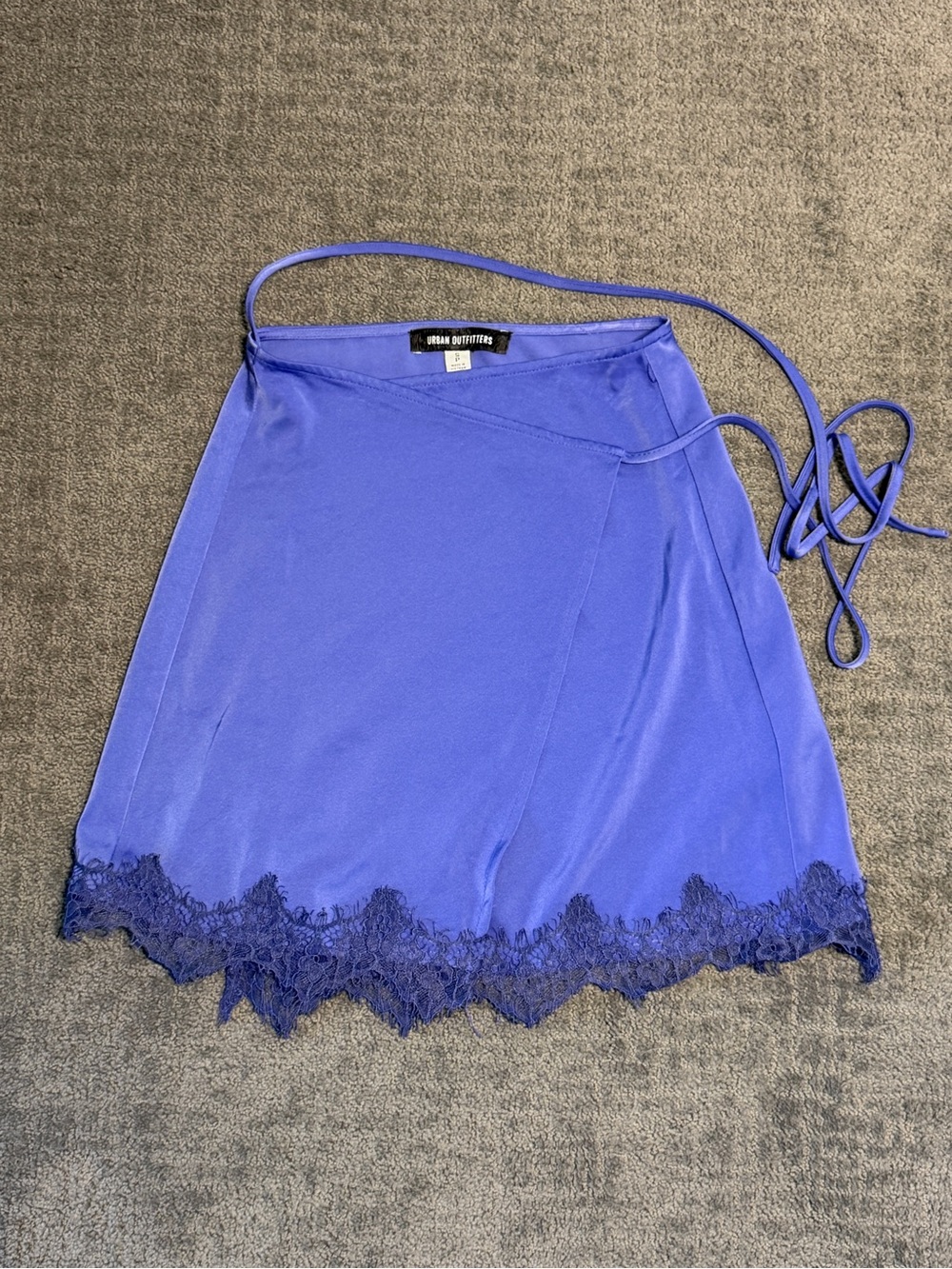 ✨ UO Robbi Satin Wrap Mini Skirt in Lavender ✨